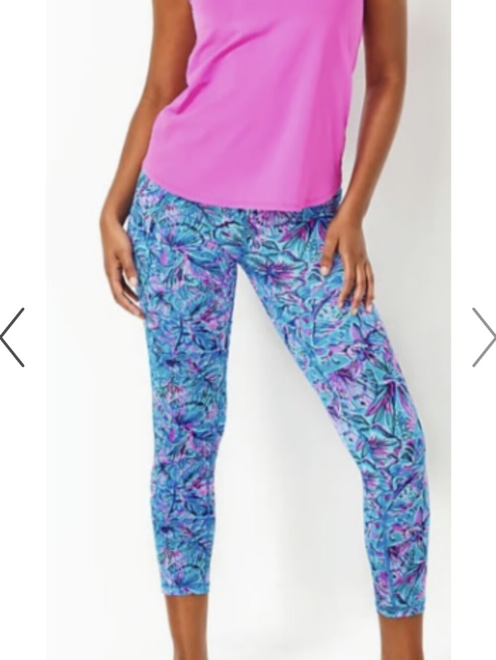 Lilly Pulitzer Luxletic High Rise Leggings Blue Shells N Bells Sz XS NEW